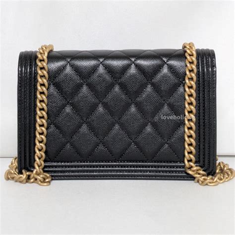 chanel boy wallet on chain gold hardware